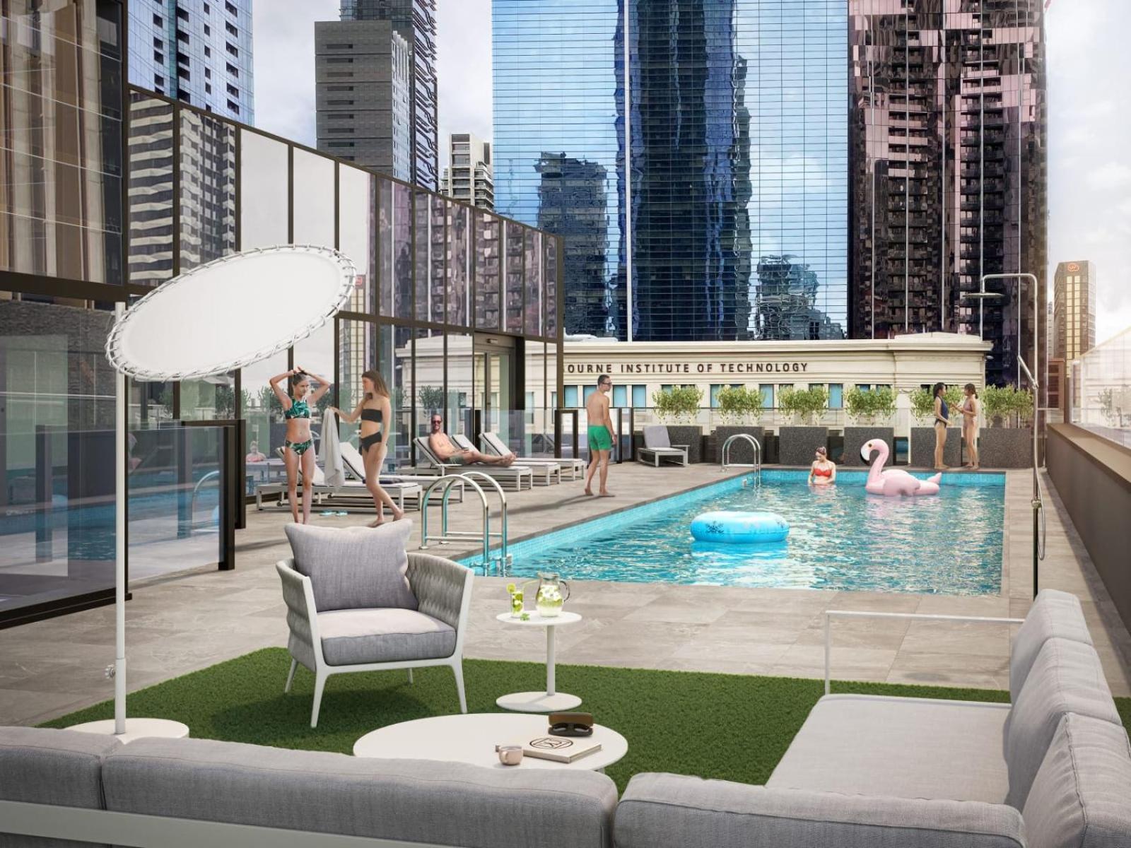 Studio Apartments At Aurora Near Melbourne Port Εξωτερικό φωτογραφία